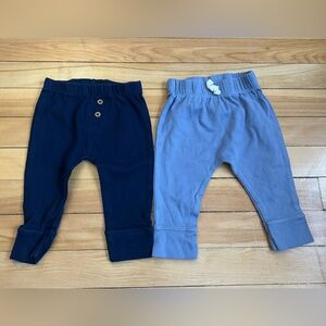 Carter's Set of Two Baby Pants in Navy and Light Blue